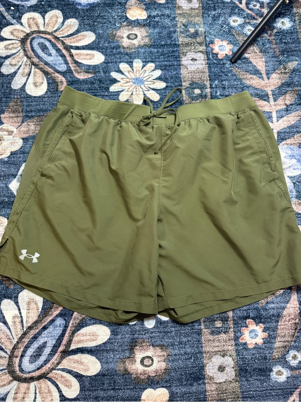 Under Armour Olive Athletic Drawstring Shorts